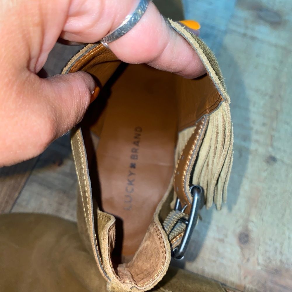 Lucky brand makenna ankle boot in tapenade size 10 - Picture 7 of 11